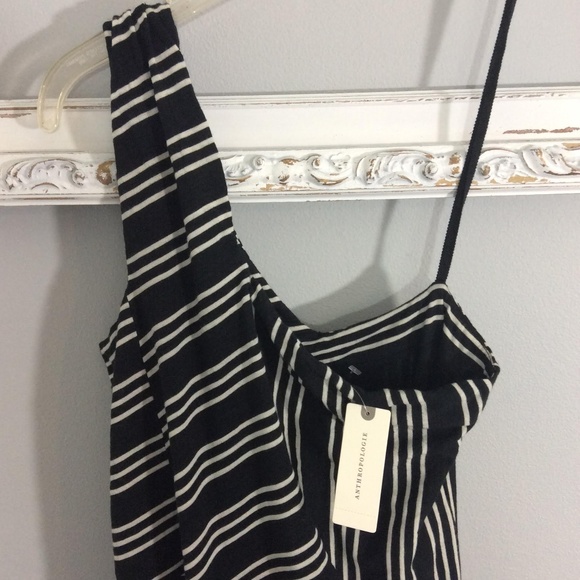 Anthropologie Maeve Black Striped Dress XS NWT - Picture 6 of 9